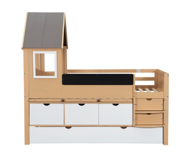 Camas infantis, prateleiras de arrumação, beliches