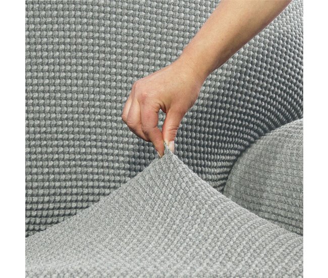 Cobertura para chaise longue com braço esquerdo curto NIAGARA Cinza Claro