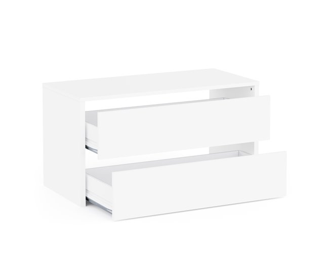 Cómoda DRESSING II de 97,5cm branca Branco