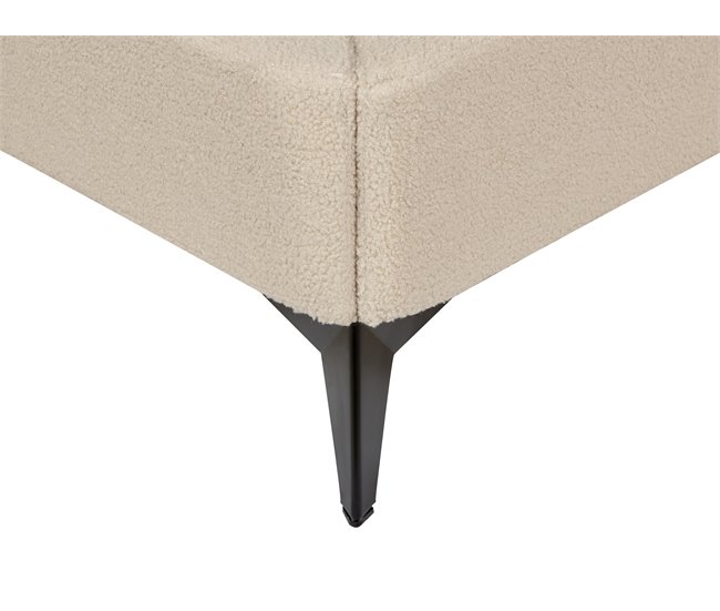 Beliani Cama Bouclé MELLE 195x240 Bege
