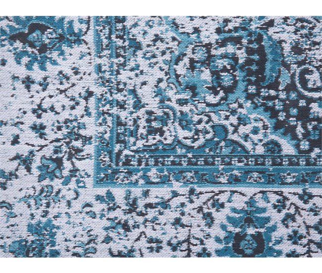 Beliani Pelos curtos ALMUS 140x200 Azul Claro