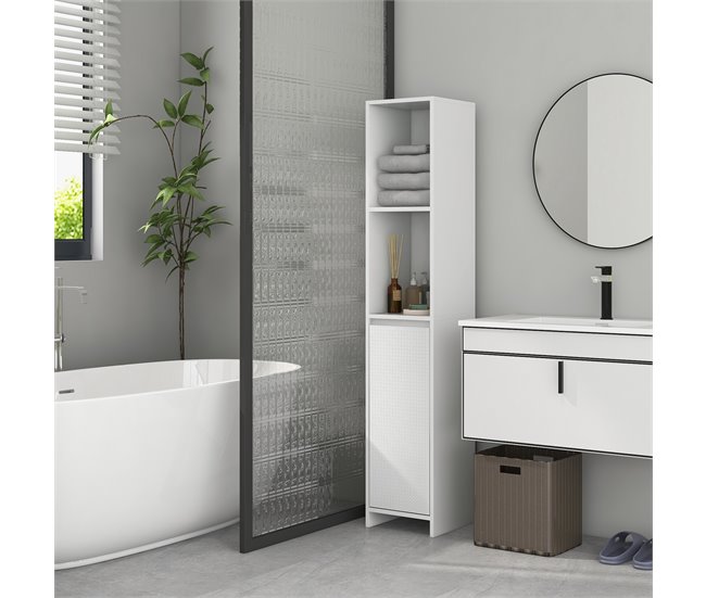 Coluna Casa de Banho MDF HOMCOM, casa - casa de banho Branco
