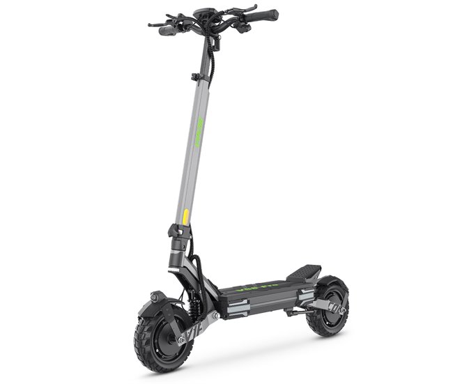 Trotinete elétrica vipcoo vc-vs6 pro - motor 1200w*2 bateria 52v20.8ah pneus de 10 polegadas dobrável travão mecânico de disco seguro - cinza