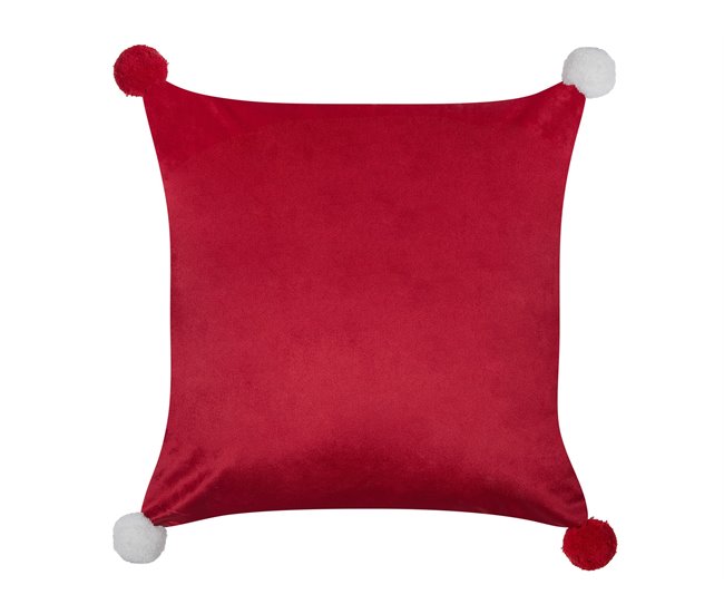 Beliani Almofada decorativa LONICERA Vermelho