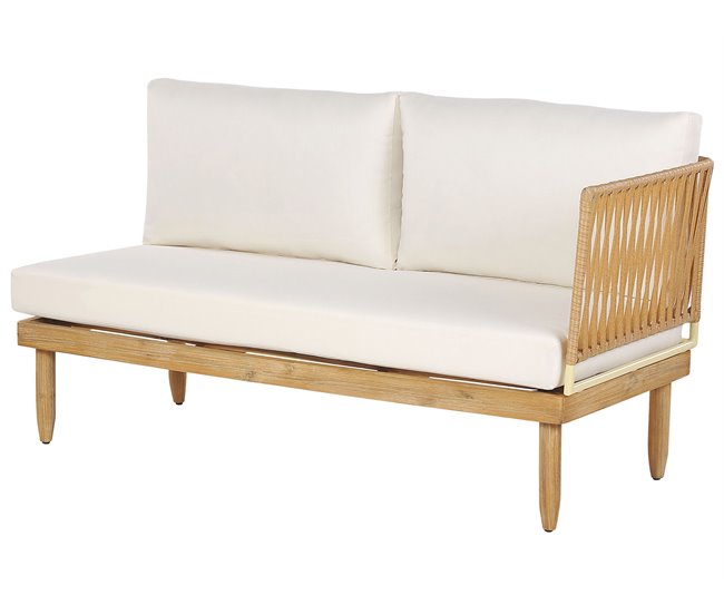 Beliani Conjunto de jardín CREMONA Branco/ Bege