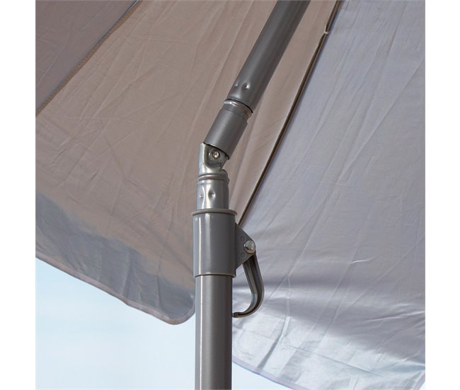 Aktive Guarda-sol grande  wister inclinável UV50 c/capa Branco/ Azul