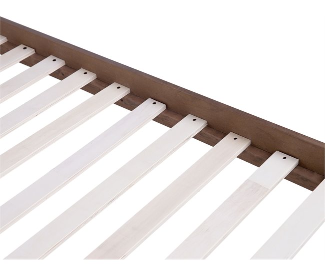 Beliani Cama com estrado MDF ISTRES 169x205 Castanho