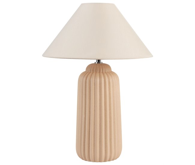 Beliani Candeeiro de mesa NURIA Areia