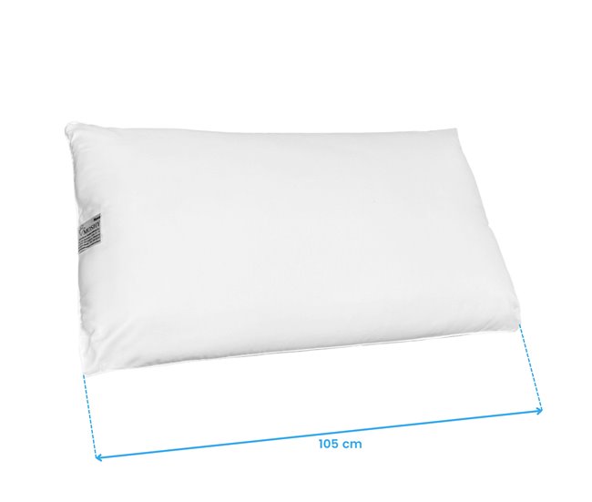 Almofada Nova Moshy 100% Fibra de Poliéster 105x35 Branco