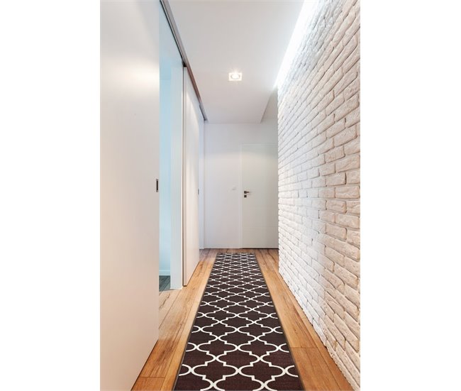 PASSADEIRA BASE ANTIDESLIZANTE TREVO MARROQUINO TRELLIS 30351 80 80x330 Castanho