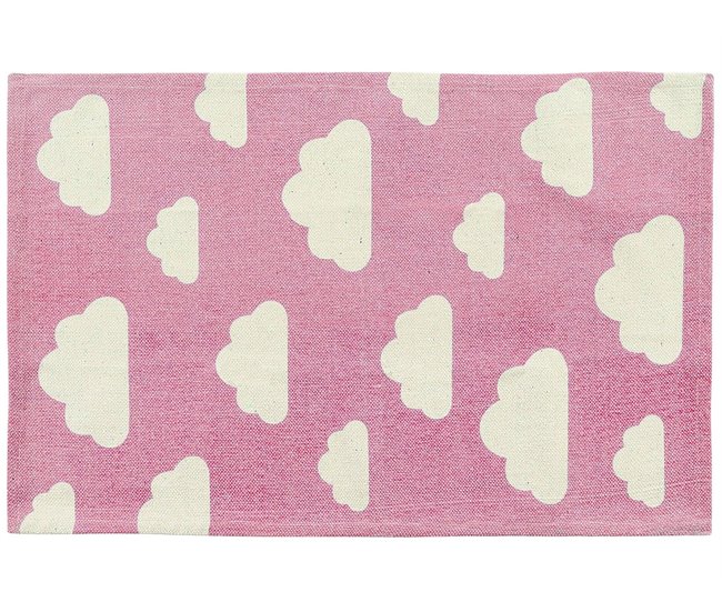 Beliani Alfombra para niños GWALIJAR 60x90 Rosa