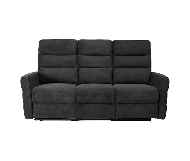 Sofá 3 lugares relax manual ZEUS cor cinza Cinza