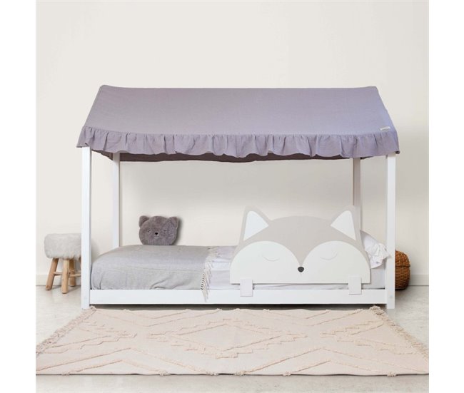 Teto para cama Montessori Cinza