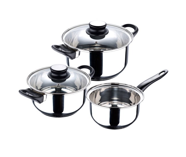 Trem de cozinha PALMA da marca SAN IGNACIO 5 peças Cinza