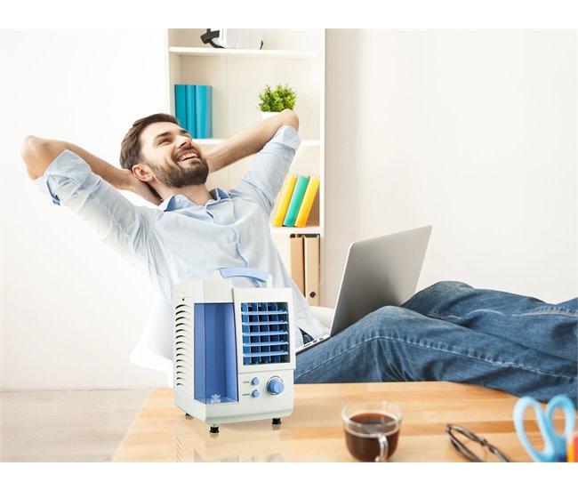 Climatizador evaporativo de mesa Branco