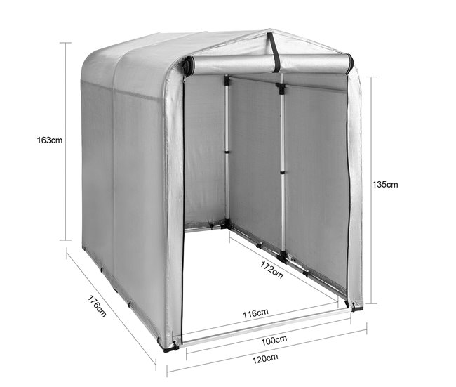 Alfombra para bicicletas KLS11-L SoBuy 120x176 Prata