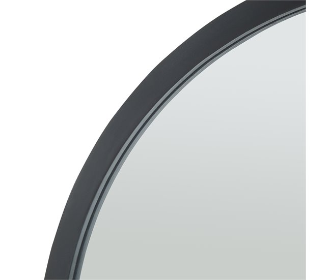 [en.casa] Espelho de parede Suomussalmi redondo MDF Preto