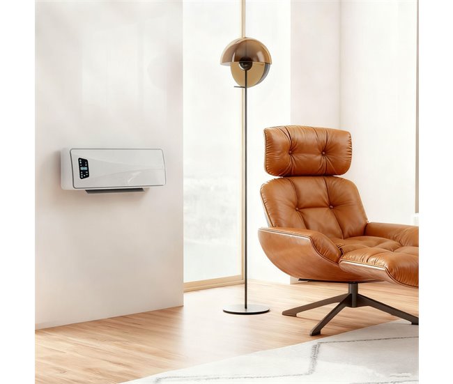 Aquecedor Elétrico de Parede ABS, PA HOMCOM Branco