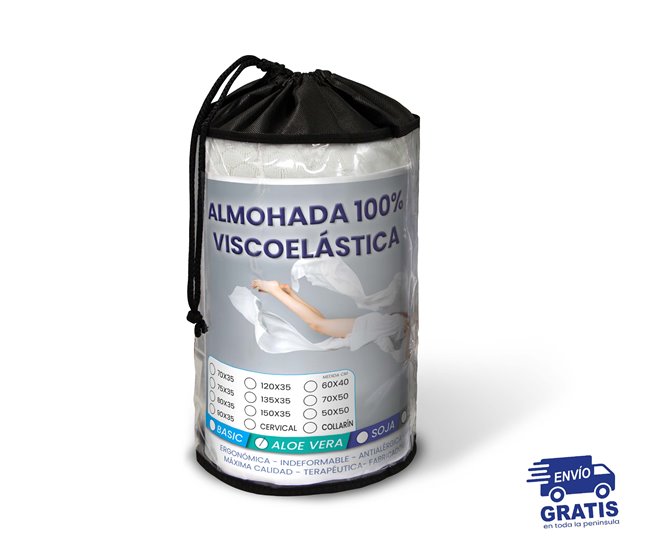  Almofada Visco Soja da SonnoMattress Branco