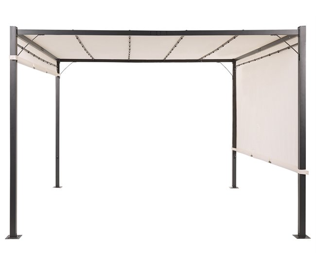 Beliani Pérgola de jardín PARGA 310x310 Bege