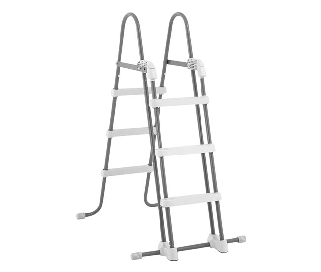 INTEX Prism Frame piscina redonda acima do solo com sistema de filtragem Cinza
