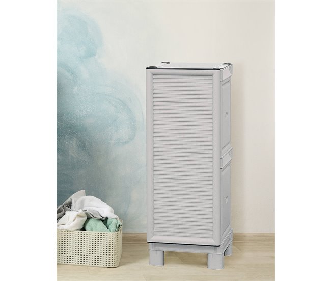 Armário exterior em PVC Cinza