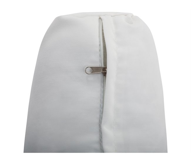 Beliani Conjunto lounge Madeira de acácia BERMUDA Branco/ Bege