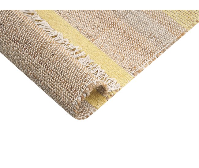 Beliani De tejido plano TALPUR 160x230 Amarelo