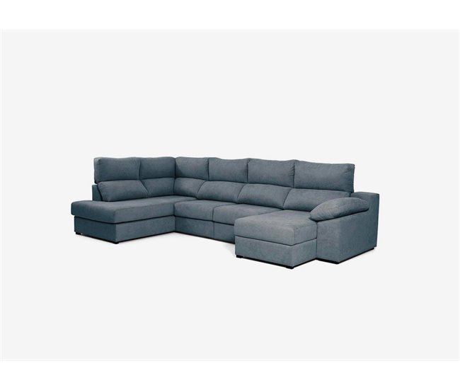 Sofá de canto com cama DEXTER Antracite