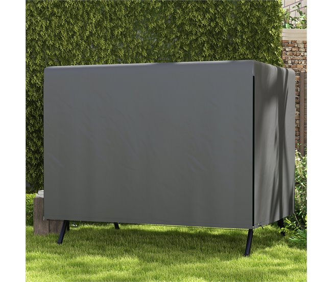 Cobertura para Móveis de Jardim PE Outsunny Cinza
