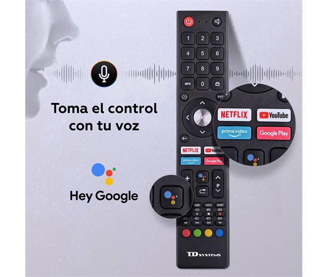 Televisor Smart TV 32 polegadas - TD Systems PRIME32K20GLE Preto