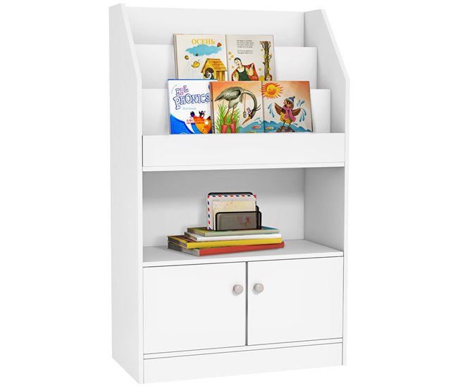 Estante para Brinquedos MDF ZONEKIZ Branco
