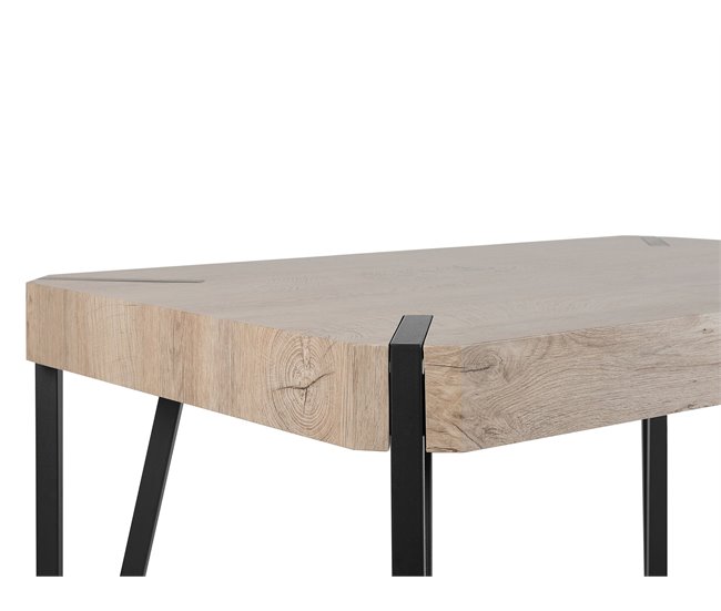 Beliani Mesa de jantar CAMBELL 80x130 Castanho