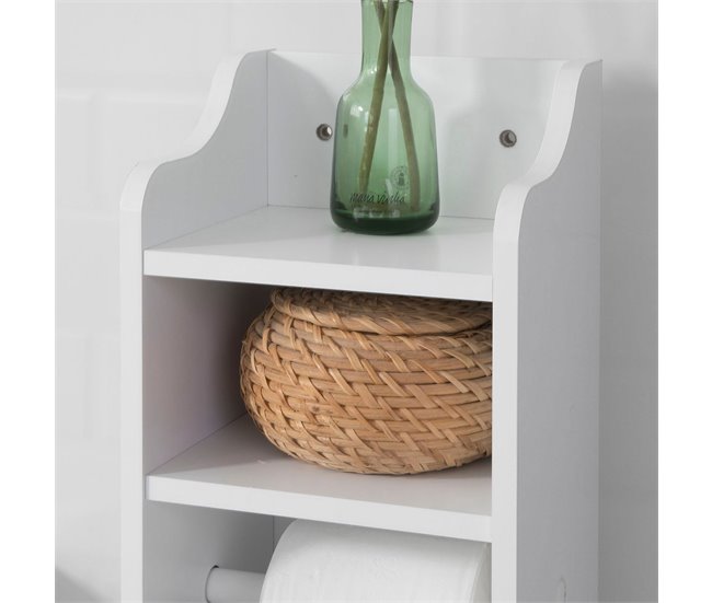 Suporte para papel higiénico FRG177-W SoBuy Branco