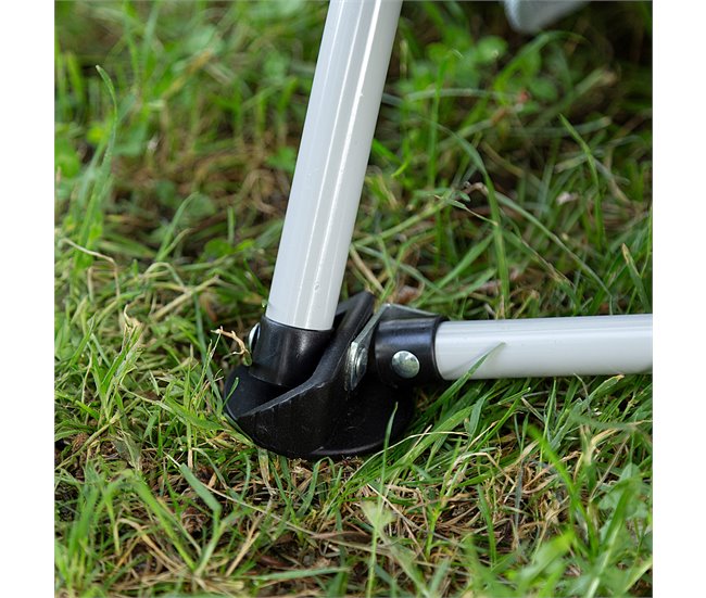 Aktive Pack 4 cadeiras de praia dobráveis baixas com porta-copos Laranja