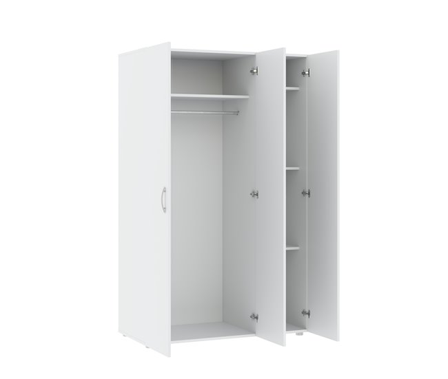 Roupeiro SERIE LEADER portas batentes branco Branco