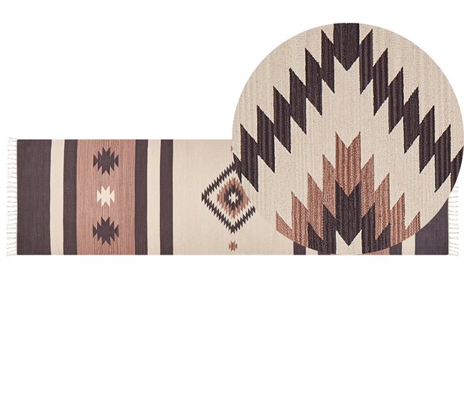 Beliani Kilim ARAGATS 80x300 Bege