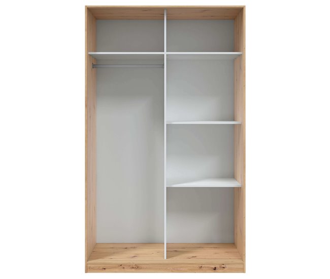 Armário com 2 portas de correr Madeira Clara