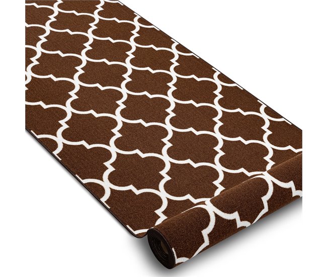PASSADEIRA BASE ANTIDESLIZANTE TREVO MARROQUINO TRELLIS 30351 80 80x330 Castanho