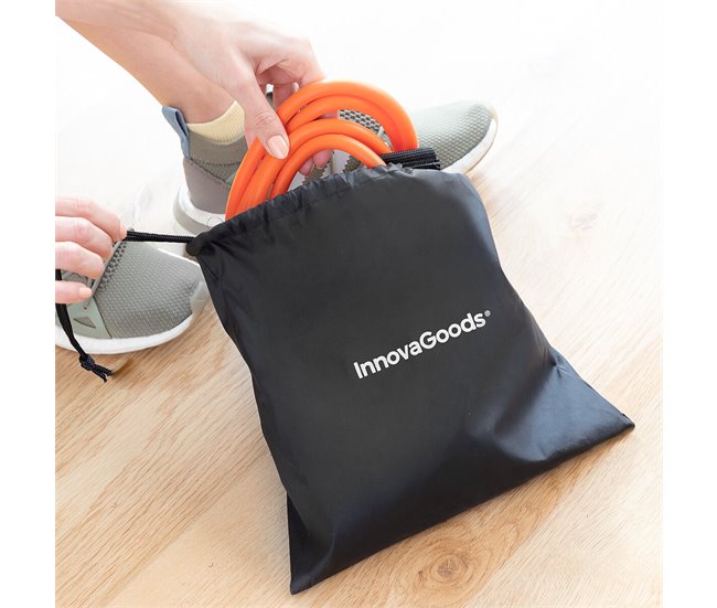 Cinto com Elásticos de Resistência para Glúteos e Guia de Exercícios Laranja
