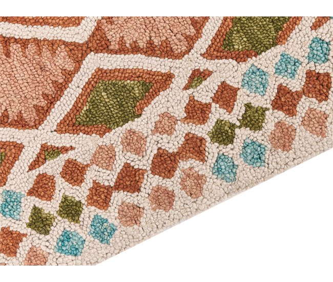 Beliani Entrelaçado ERMENEK 140x200 Multicor