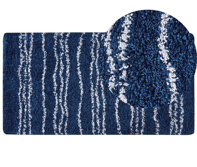 Beliani Shaggy (pelos longos) TASHIR 80x150 Azul
