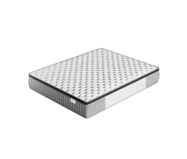 Colchão de 80x200cm com molas ensacadas e espuma viscoelástica, espessura 30cm