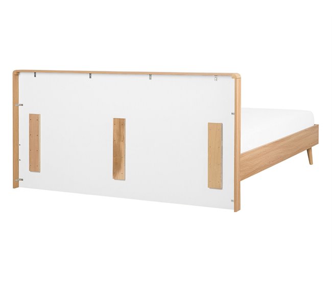 Beliani Cama com estrado MDF SERRIS 148x215 Castanho