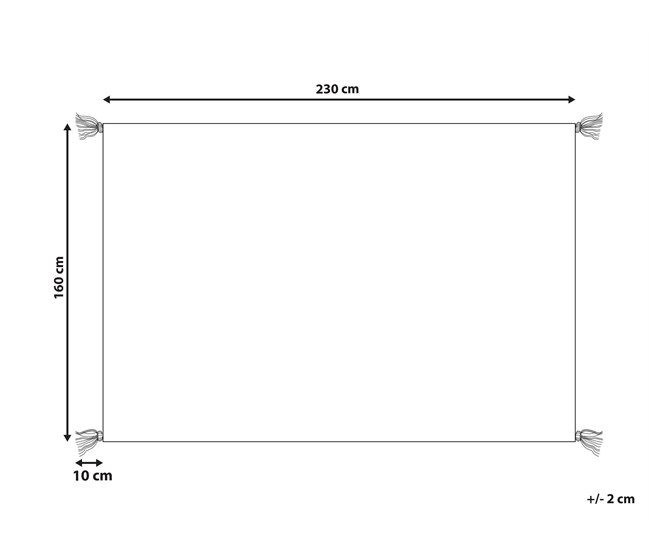Beliani Pelos curtos MUGLA 160x230 Laranja