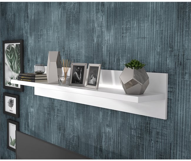 Estante de parede branca LIVING Branco Brillo