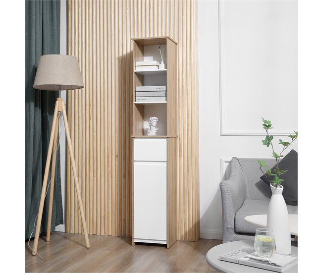 Armário de banheiro alto MDF kleankin, casa - casa de banho 32 Multicor