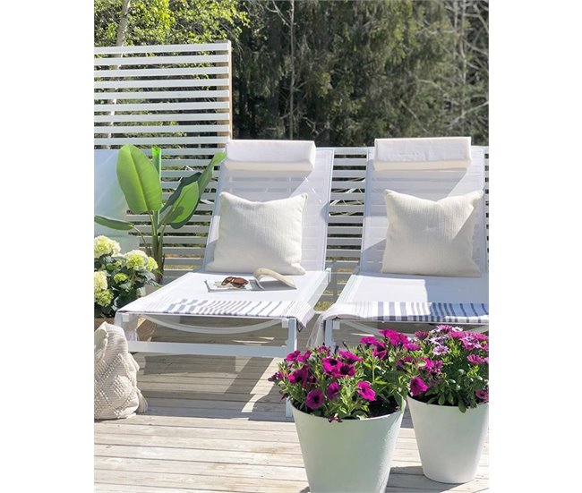 Beliani Cadeira lounge/relax CATANIA Branco