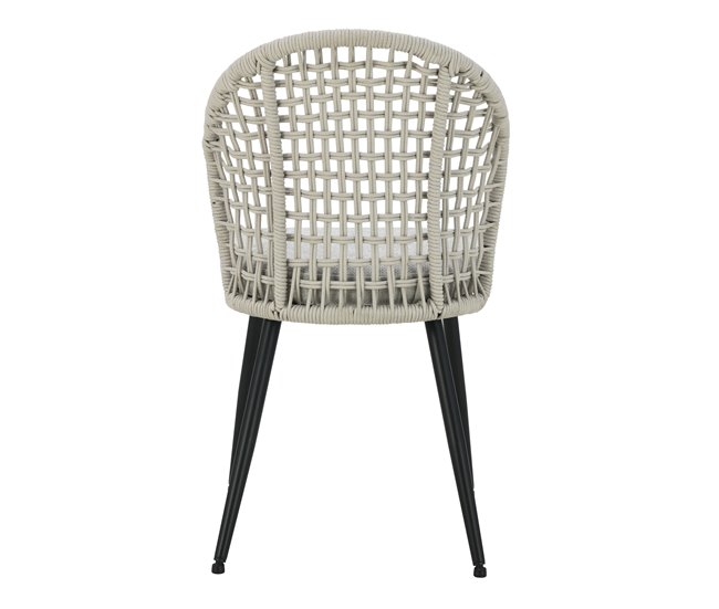 Cadeira revestida em tecido cinza SUKI Cinza