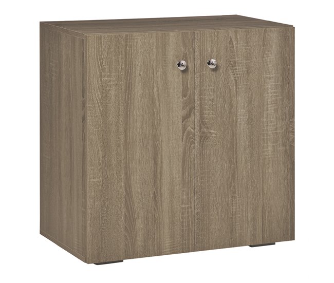 Aparador de Sala de Estar Melamina de Madeira HOMCOM 70 Branco